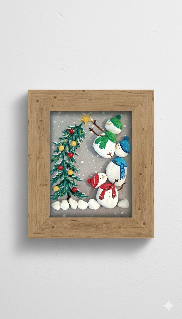 Pupazzi di neve - quadretto